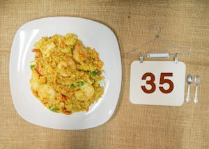 Order 35. Pineapple Fried Rice food online from Golden Thai Kitchen store, Phoenix on bringmethat.com