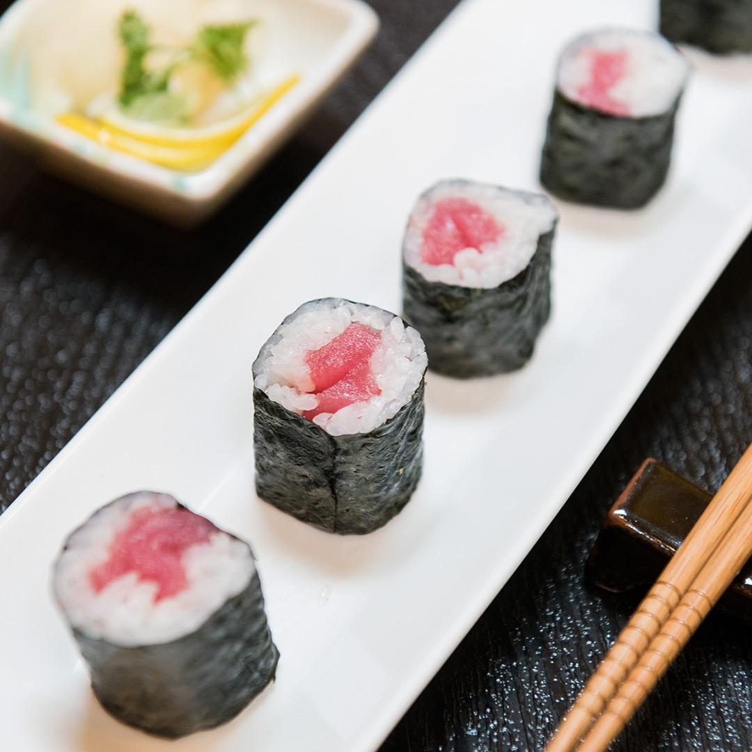 Order TUNA ROLL food online from Kiki Japanese Restaurant store, San Francisco on bringmethat.com