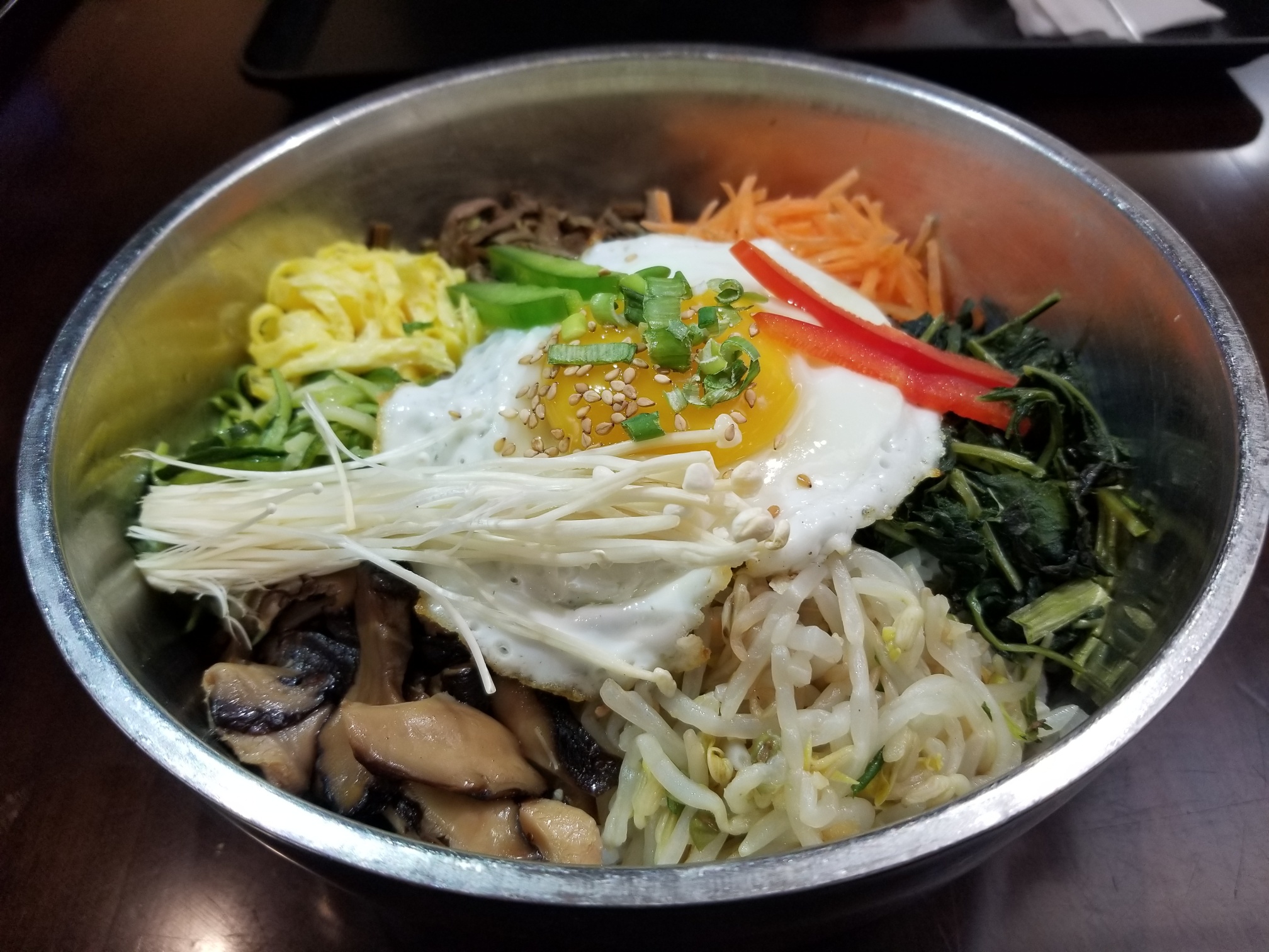 Order A18. Beef Bibimbop / 소고기 비빔밥 food online from Food Avenue store, Ridgefield on bringmethat.com