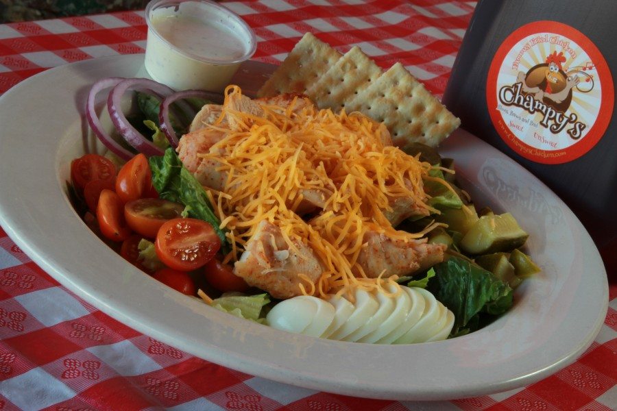 Order Cajun Grilled Chicken Salad food online from Champys store, Chattanooga on bringmethat.com