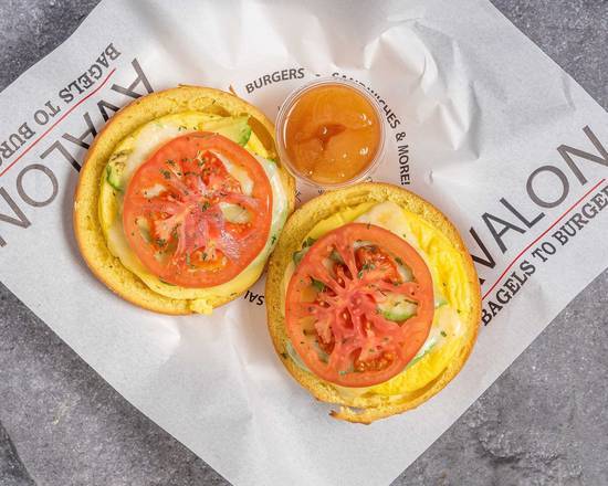 Order Egg, Jack, Avocado & Tomato Melt food online from Avalon Bagels To Burgers store, Yorba Linda on bringmethat.com