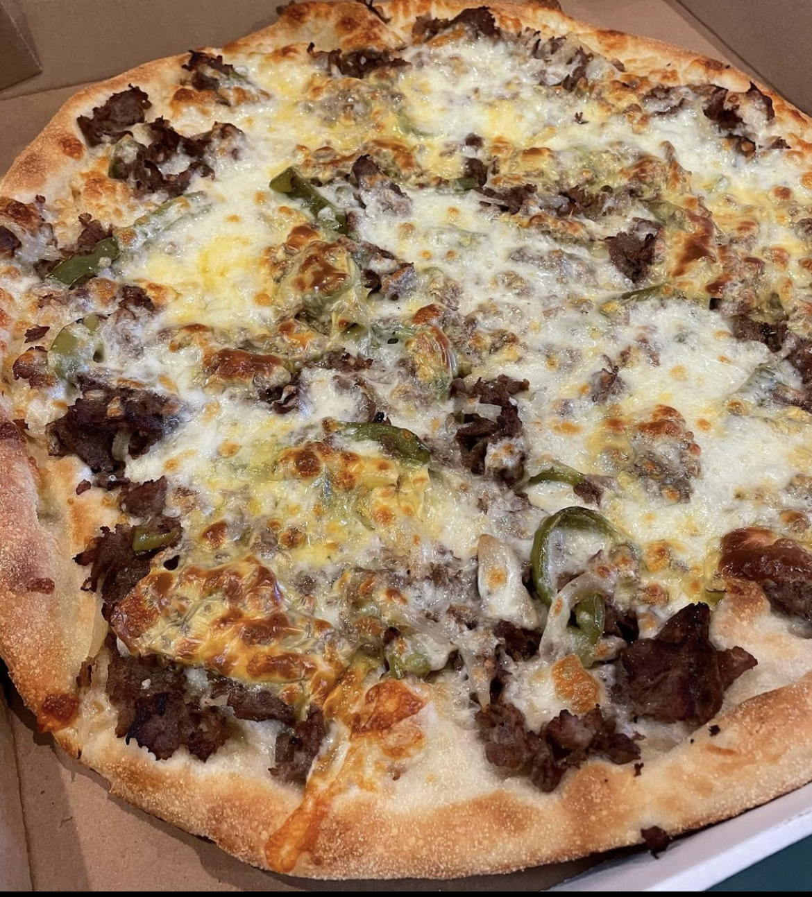 Order Cheese Steak Pizza food online from Mahwah Pizza Master store, Mahwah on bringmethat.com
