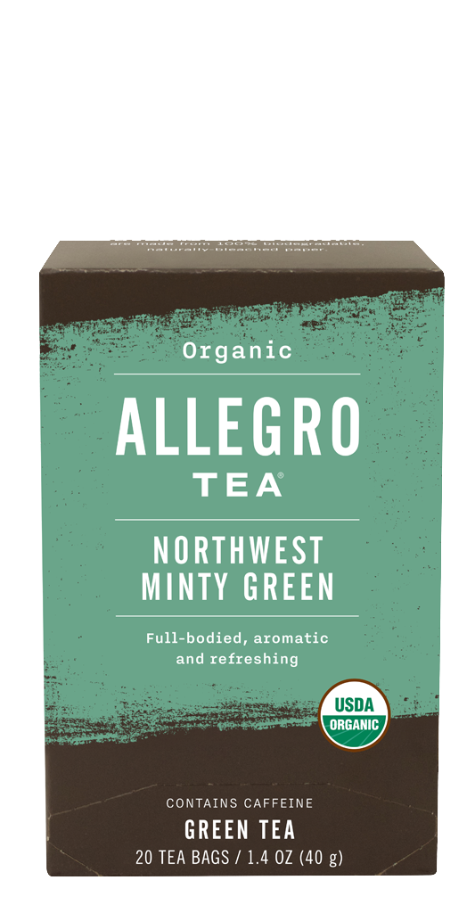 Order Organic Northwest Minty Green Tea food online from Allegro Coffee Company store, Greensboro on bringmethat.com