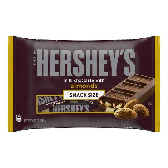 Order HERSHEY'S Milk Chocolate with Almonds Snack Size Candy Bars, 10.35 OZ food online from Cvs store, MANASSAS PARK on bringmethat.com
