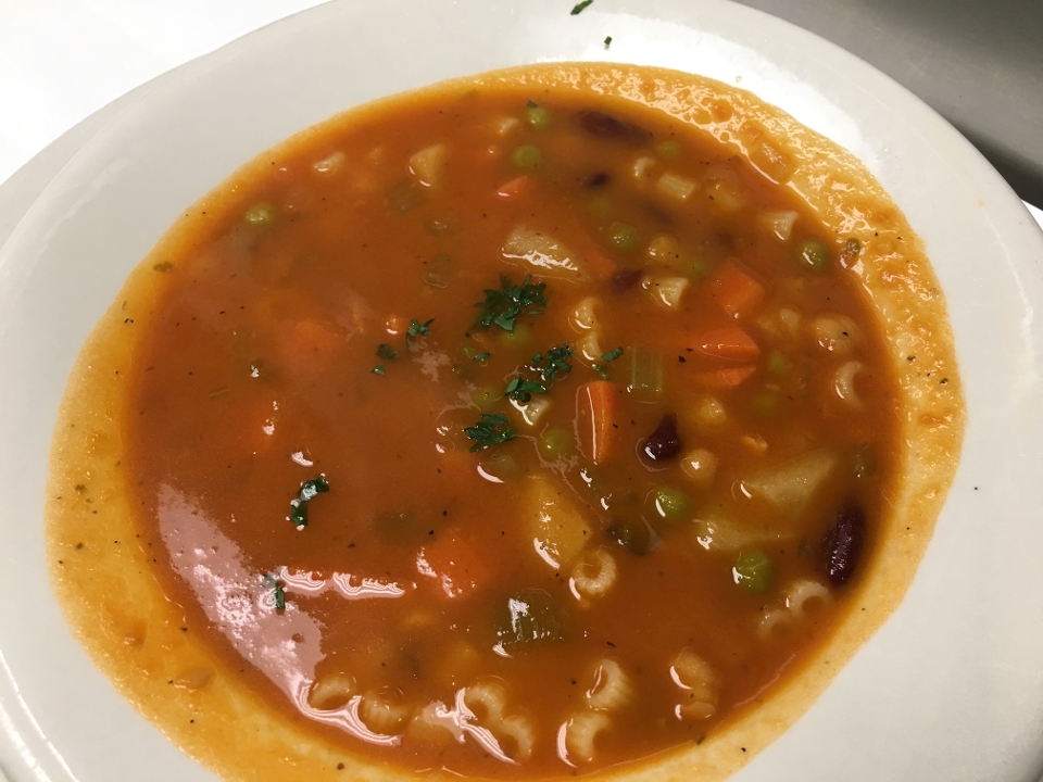 Order Minestrone Soup food online from Silvio Restaurant & Pizzeria store, Thornwood on bringmethat.com
