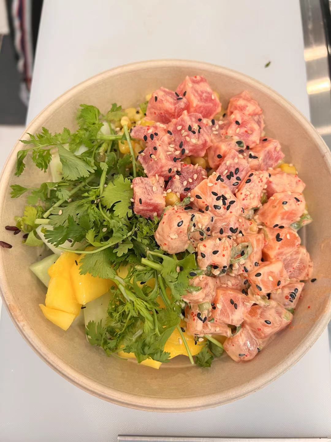 Order 3 Protein Bowl food online from F&F Poke Bowl store, Erie on bringmethat.com