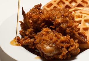 Order Chicken & Waffles food online from Tobacco Wood Brewing Co store, Oxford on bringmethat.com
