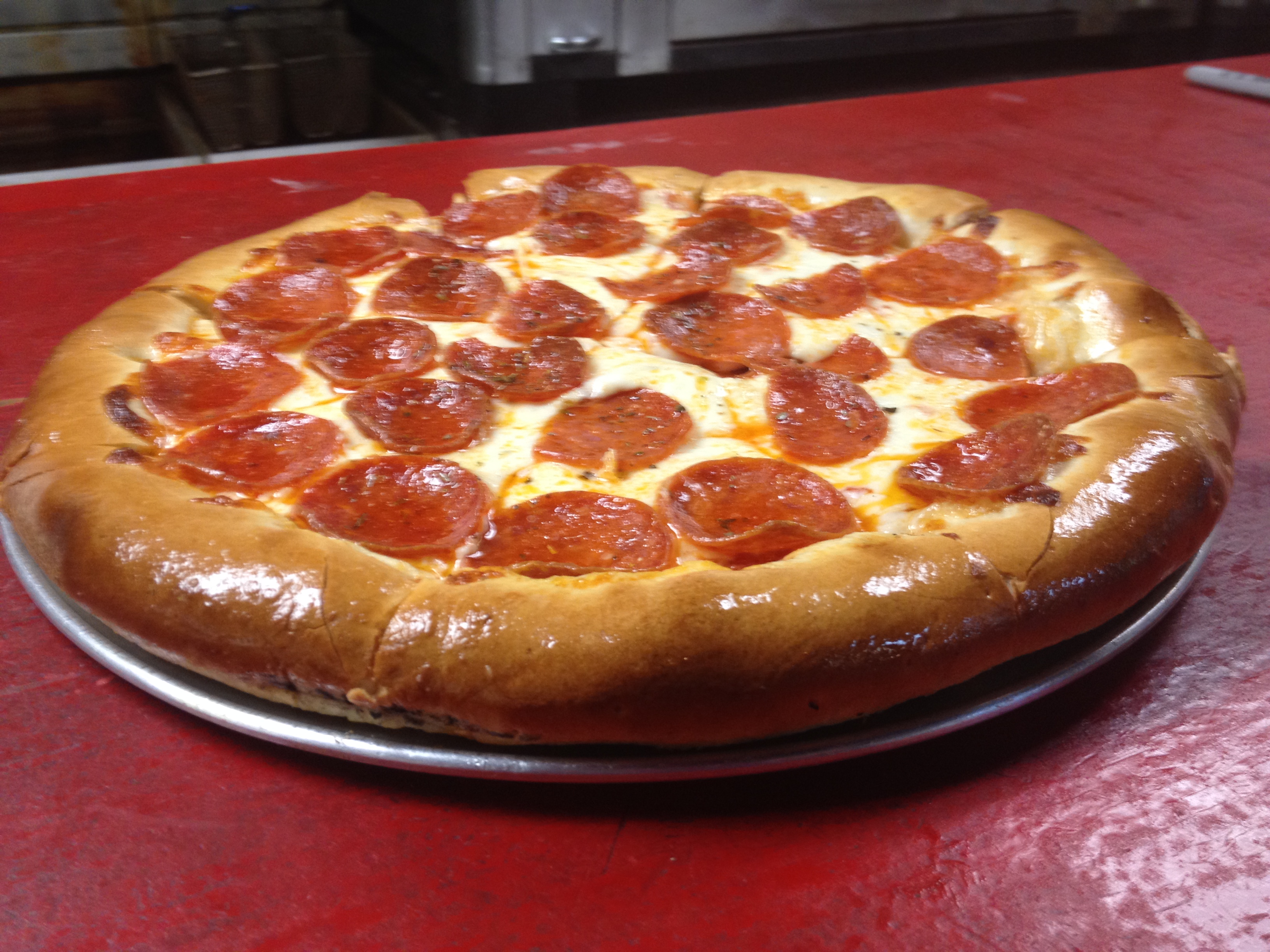Order Pizza with 1 Topping food online from Bosses Brickoven Pizza store, Lake Worth on bringmethat.com
