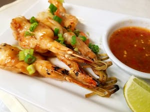 Order Grilled Shrimp food online from Nine Elephants store, Corning on bringmethat.com