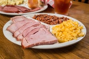 Order Ham with Premium Side Lunch food online from Spring Creek Barbeque store, Houston on bringmethat.com