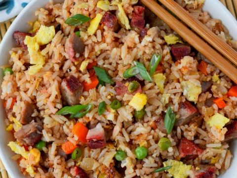 Order Roast Pork Fried Rice(large) food online from Far East Restaurant store, Capitol Heights on bringmethat.com