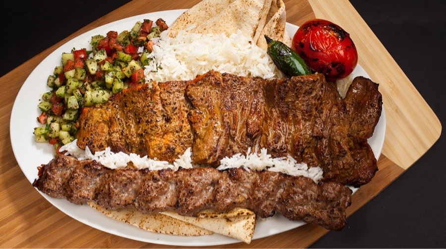 Order #22 Soltani Combo Chelo & Lula food online from Massis Kabob store, Los Angeles on bringmethat.com