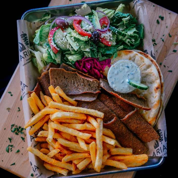 Order Gyro Plate food online from Ariana Kabob & Gyro Bistro store, St. Louis Park on bringmethat.com