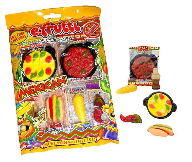 Order efrutti Mexican Dinner Gummi Pack 2.7oz food online from Chocolate Boutique store, Pittsburgh on bringmethat.com