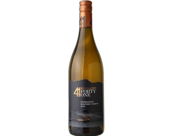 Order HIGHLANDS FORTY ONE CHARDONNAY MONTEREY COUNTY 750ml food online from House Of Wine store, New Rochelle on bringmethat.com