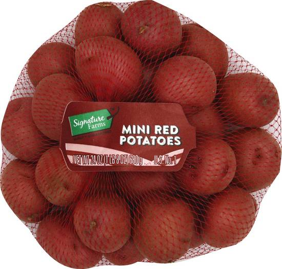 Order Signature Farms · Mini Red Potatoes (24 oz) food online from ACME Markets store, Norristown on bringmethat.com