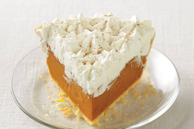 Order Classic Pumpkin Pie with Real Whipped Cream Slice food online from Village Inn store, Fremont on bringmethat.com
