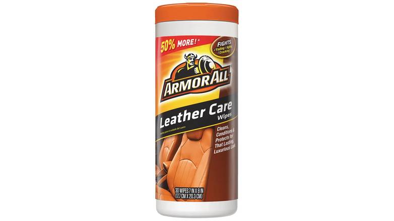 Order Armor All Leather Care Wipes - 30 Ct food online from Route 7 Food Mart store, Norwalk on bringmethat.com