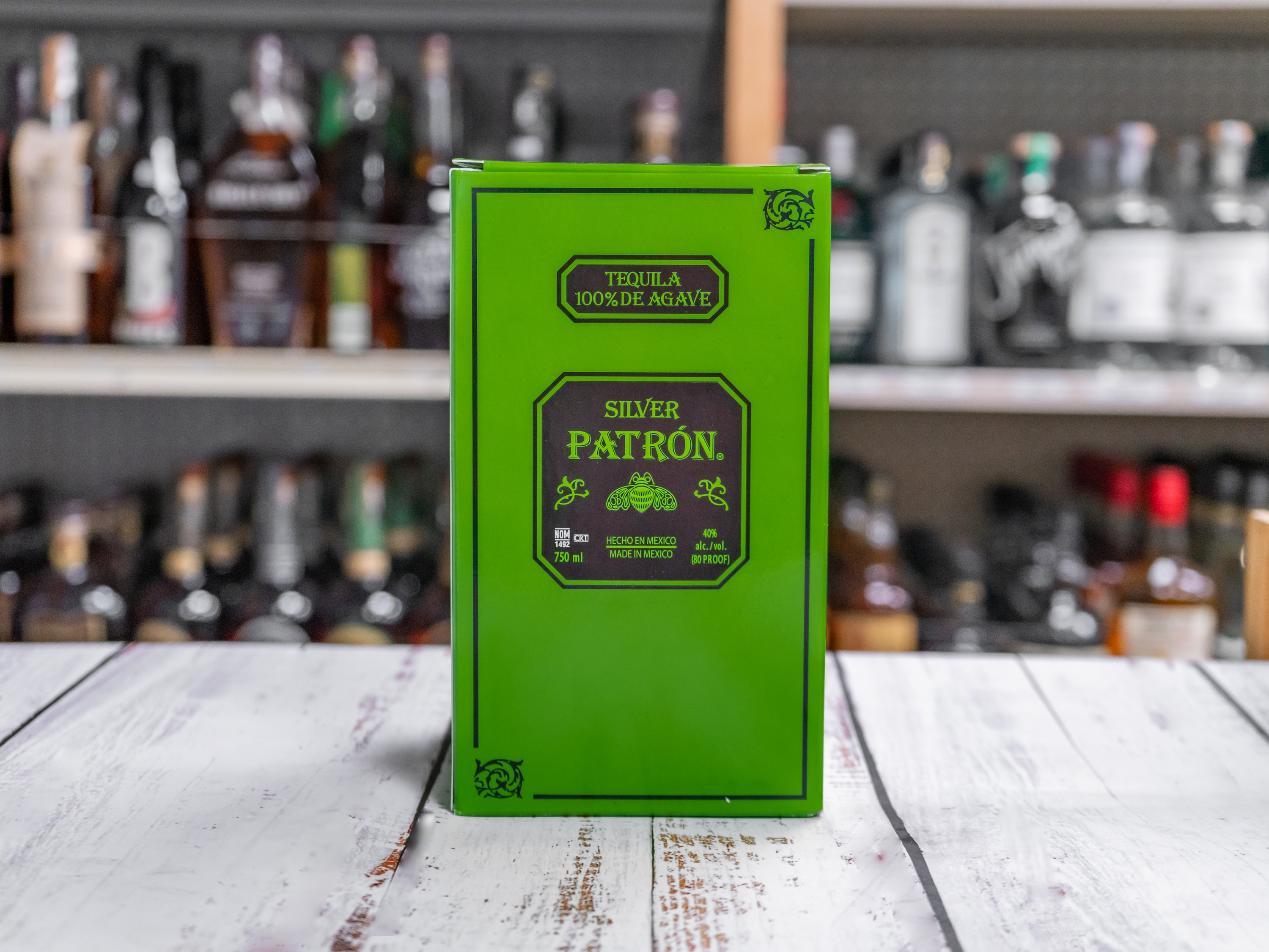 Order Patron Silver, 750 ml. Tequila (40.0% ABV) food online from Kwik & Convenient store, San Francisco on bringmethat.com