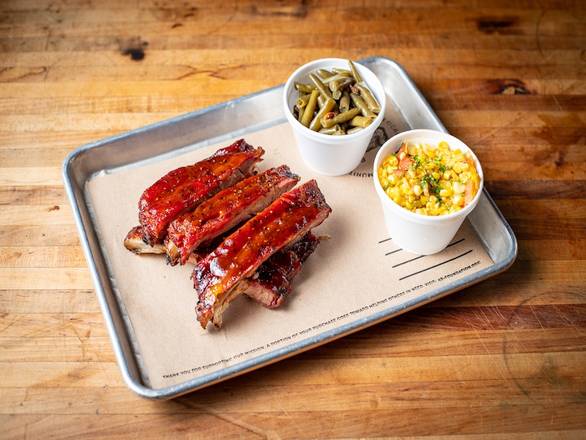 Order 1/2 Rack of St. Louis Style Ribs + 2 Sides food online from 4 Rivers Smokehouse store, Orange Park on bringmethat.com
