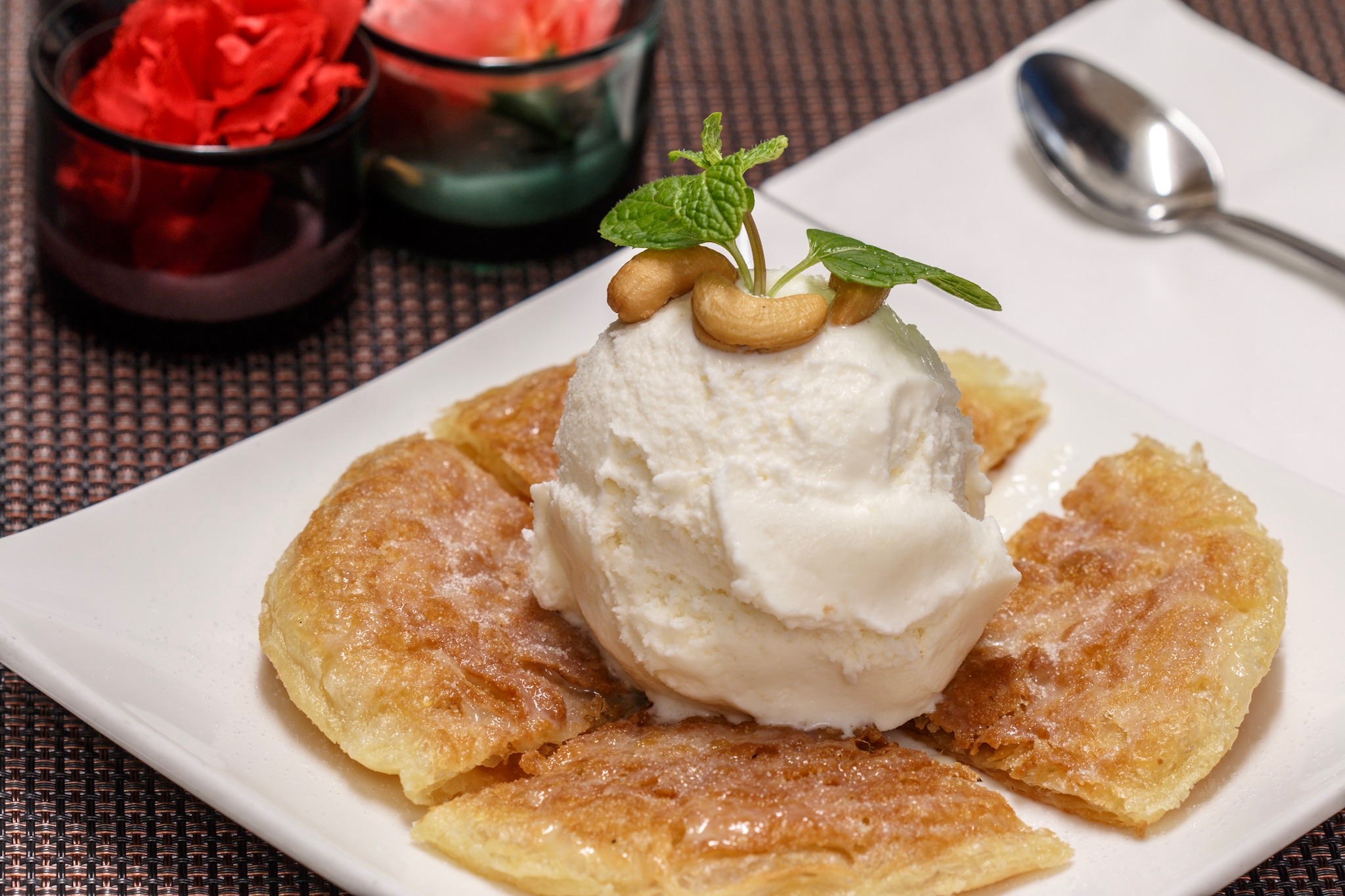 Order Crispy Pancake with Ice Cream food online from Up 2u Thai Eatery store, Alameda on bringmethat.com