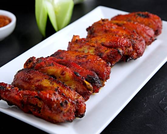 Order BBQ Chicken Wings (8pcs) food online from Aga Restaurant & Catering store, Houston on bringmethat.com