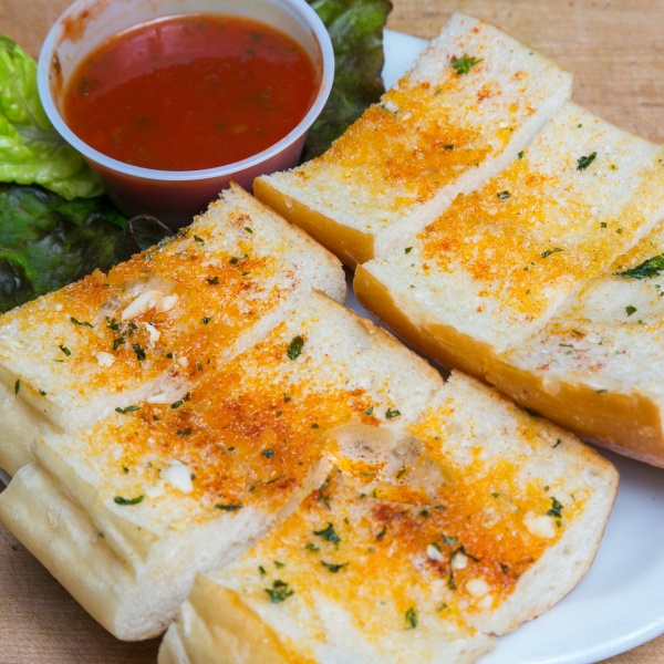 Order Garlic Bread with Marinara food online from La Vals Pizza store, Berkeley on bringmethat.com