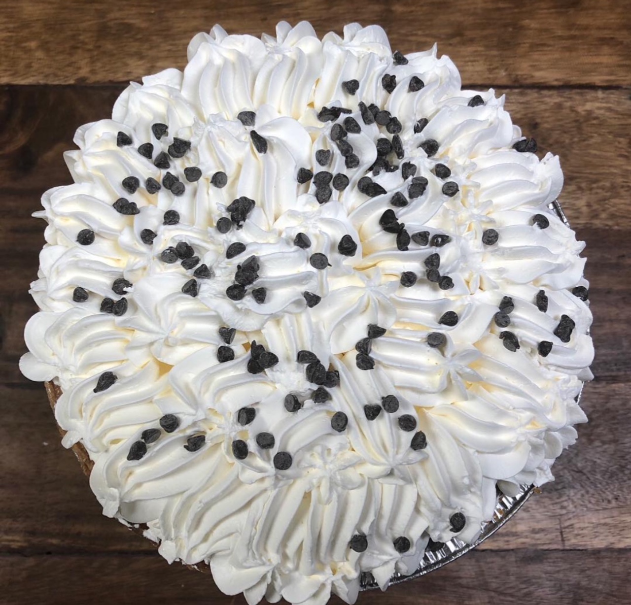 Order 9" Chocolate Cream Pie food online from Savoia Pastry Shoppe store, Rochester on bringmethat.com
