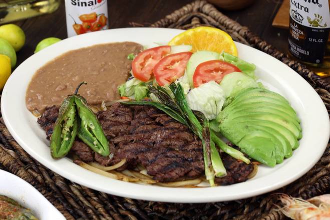 Order Carne Asada food online from Mariscos El Rey #3 store, Lakewood on bringmethat.com