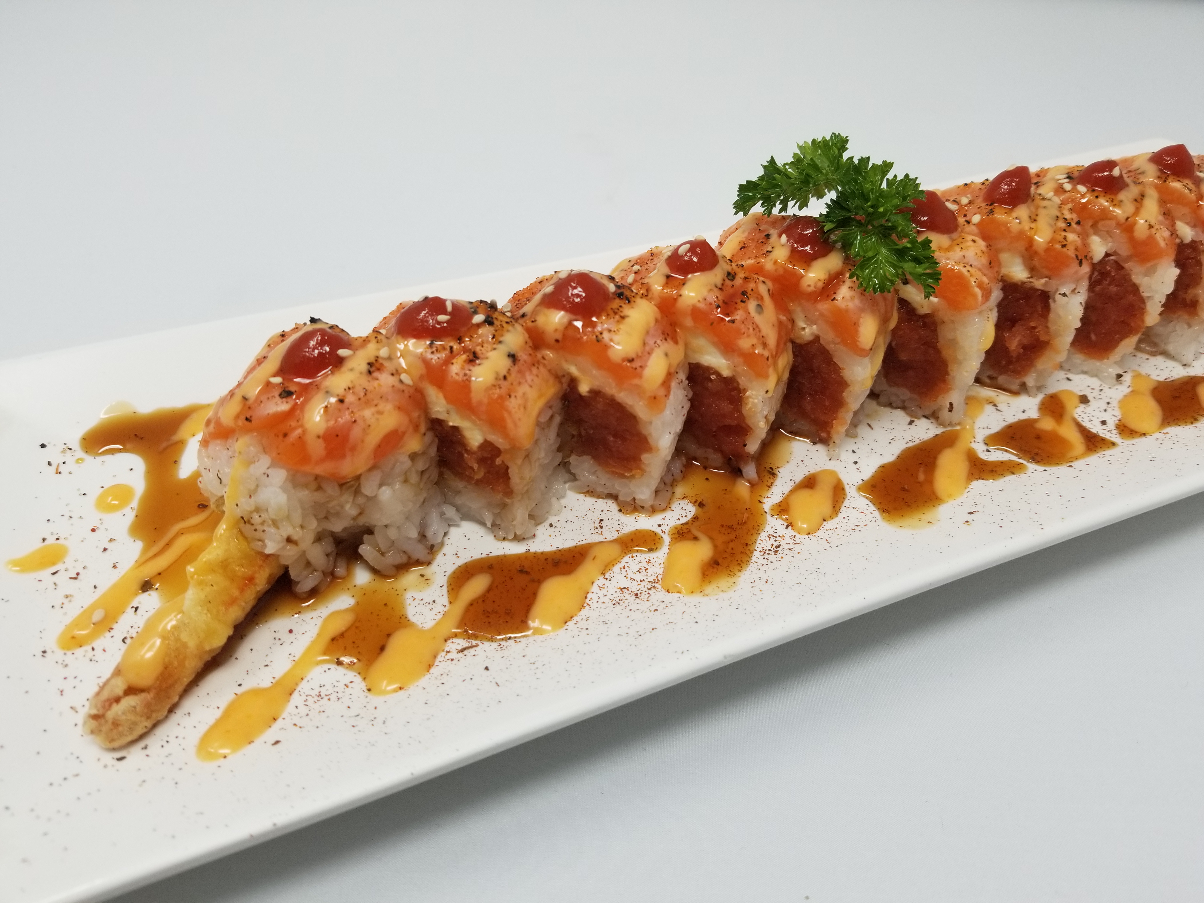 Order Orange Dragon food online from Omoi Sushi store, Fountain Valley on bringmethat.com