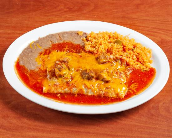 Order Smothered Burrito Dinner food online from Angela Cafe store, Wichita on bringmethat.com