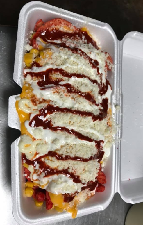 Order Tostielote food online from Habibi's Snack Shack store, Laredo on bringmethat.com