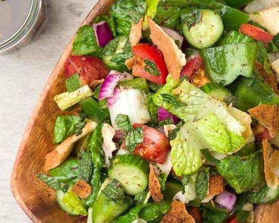 Order Fattoush Salad food online from GOLDEN GRILL AUTHENTIC LEBANESE CUISINE store, Fresno on bringmethat.com