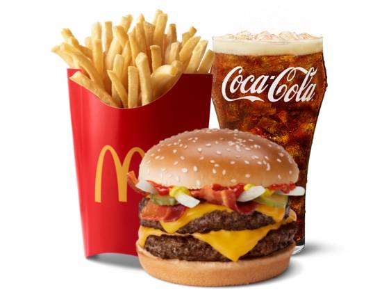 Order Double Bacon Quarter Pounder with Cheese Meal food online from Mcdonald® store, BREAUX BRIDGE on bringmethat.com