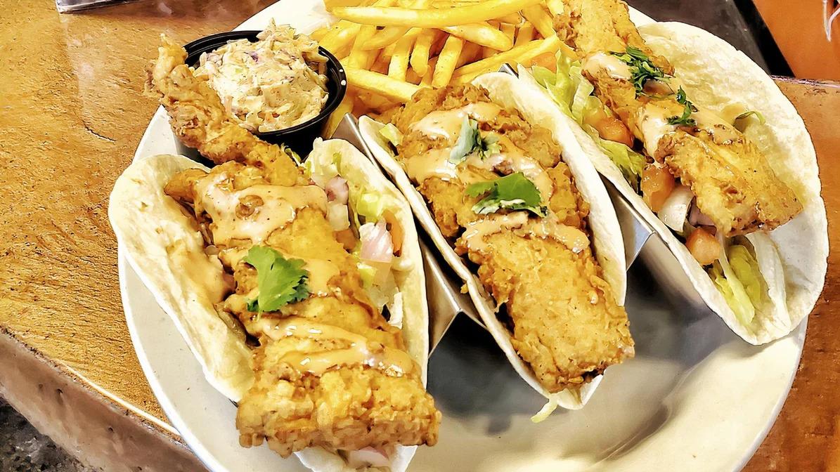 Order Fish Tacos food online from Bluffs store, Sevierville on bringmethat.com