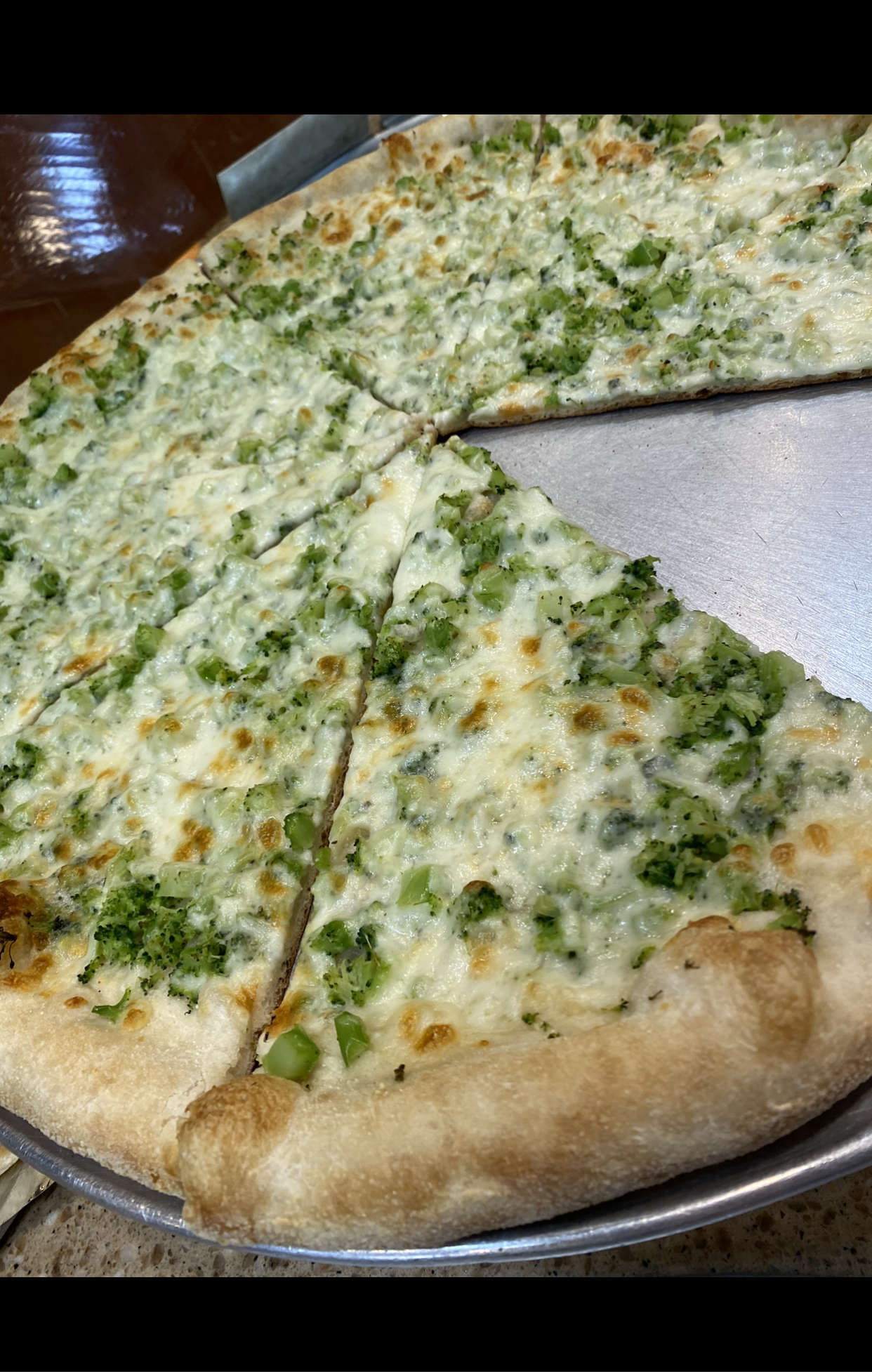 Order Broccoli Pizza food online from Dino Italian Restaurant store, Wilkes-Barre on bringmethat.com