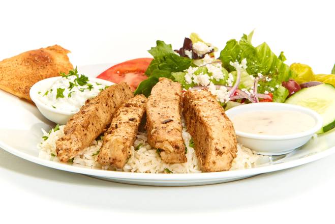 Order Grilled Chicken Breast Feast food online from Taziki Mediterranean Café store, Tulsa on bringmethat.com