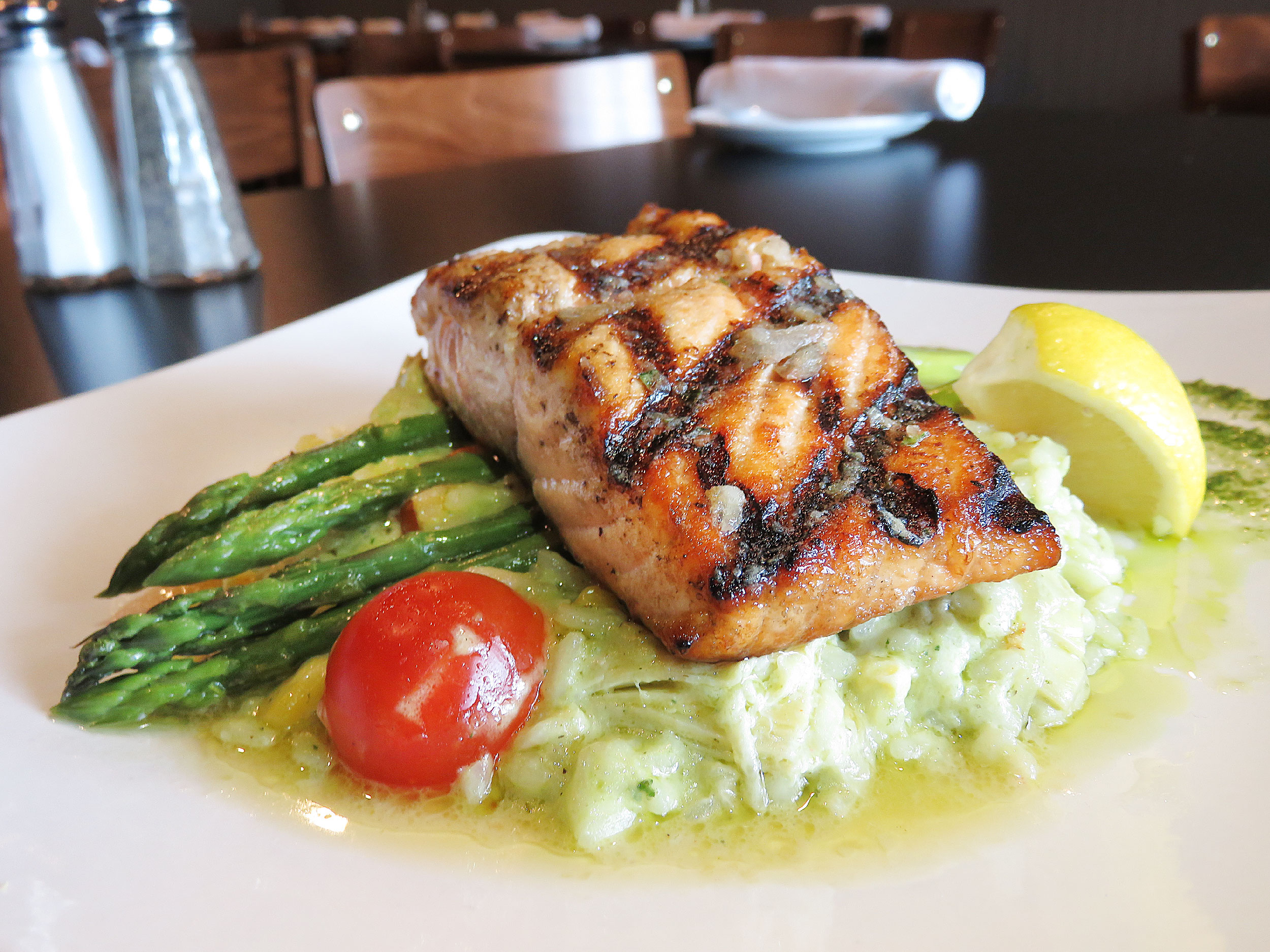 Order Grilled Salmon food online from Taxi Grille & Bar store, Omaha on bringmethat.com