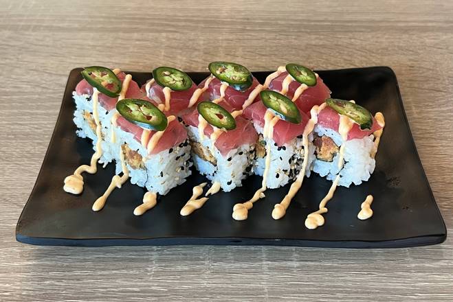 Order Jalapeño Tuna food online from Iron Sushi store, Coral Gables on bringmethat.com