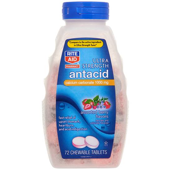 Order Rite Aid Ultra Strength Antacid Assorted Berry Flavors (72 ct) food online from Rite Aid store, Warren on bringmethat.com