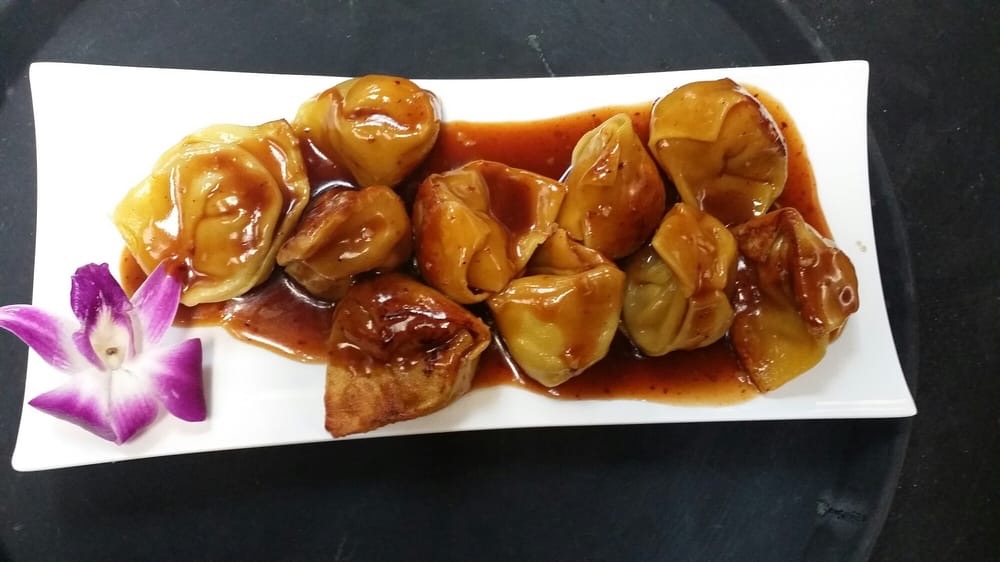 Order 14. Pan Fried Wonton with Garlic Sauce food online from China Garden store, Hackettstown on bringmethat.com