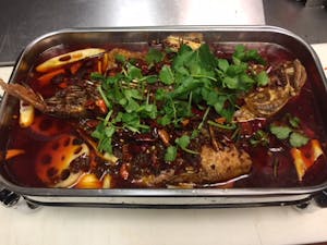 Order S9. 九寨烤鱼 Grilled Fish in Jiuzhai Style food online from Sichuan Hot Pot 九寨溝火锅川菜 store, Cleveland on bringmethat.com
