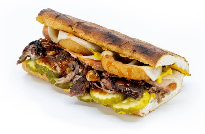 Order Cuban Sandwich food online from 4 Rivers Smokehouse store, Orange Park on bringmethat.com