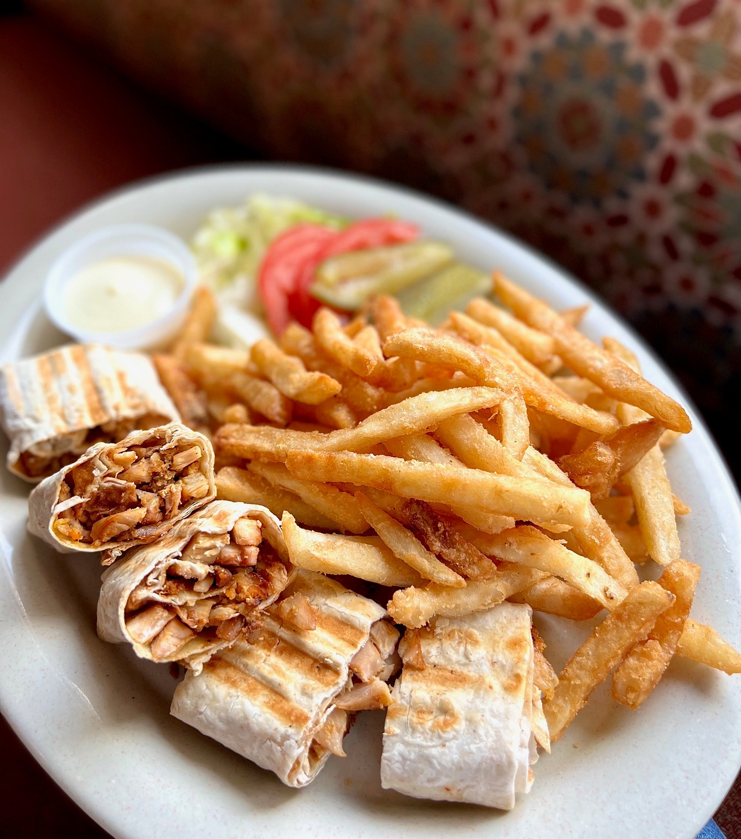 Order Chicken Shawarma Arabic Style Meal food online from Libanais Resturant store, Lincolnwood on bringmethat.com
