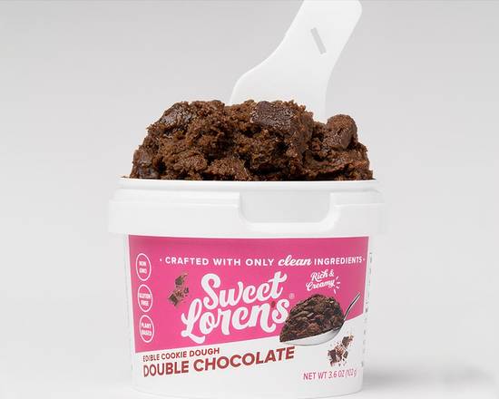 Order Sweet Loren's Double Chocolate Edible Brownie Batter food online from lulubowls store, Houston on bringmethat.com