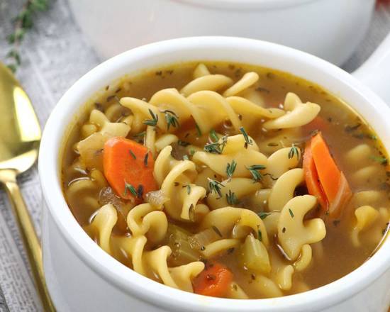 Order Chicken Vegetable Noodle food online from Soup Kettle Grill store, Meridian on bringmethat.com