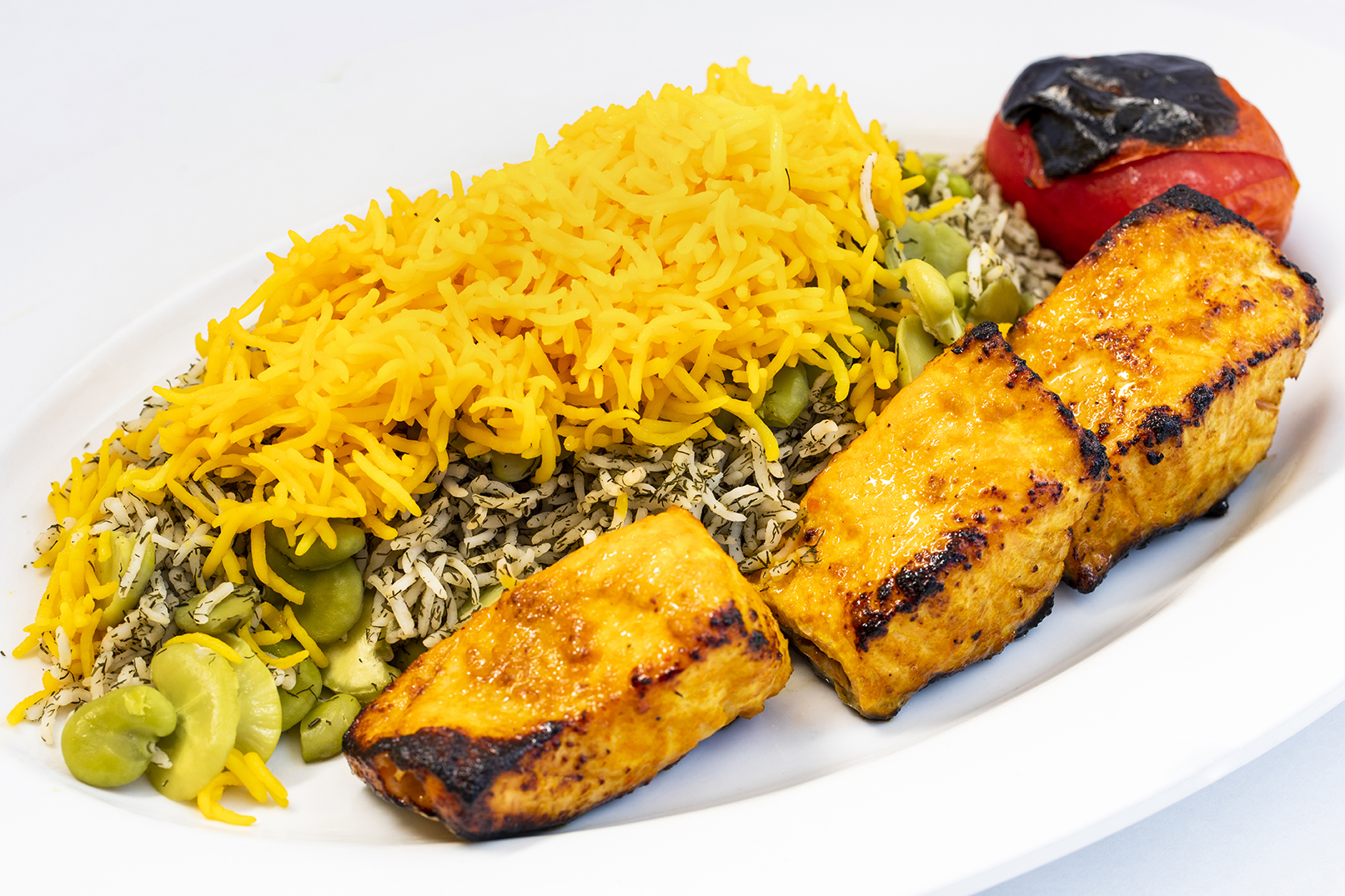 Order Salmon Kabob food online from Mersi Chef Persian store, Kennesaw on bringmethat.com