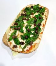 Order The Greek Pizza food online from Crave Cafe store, West Hills on bringmethat.com