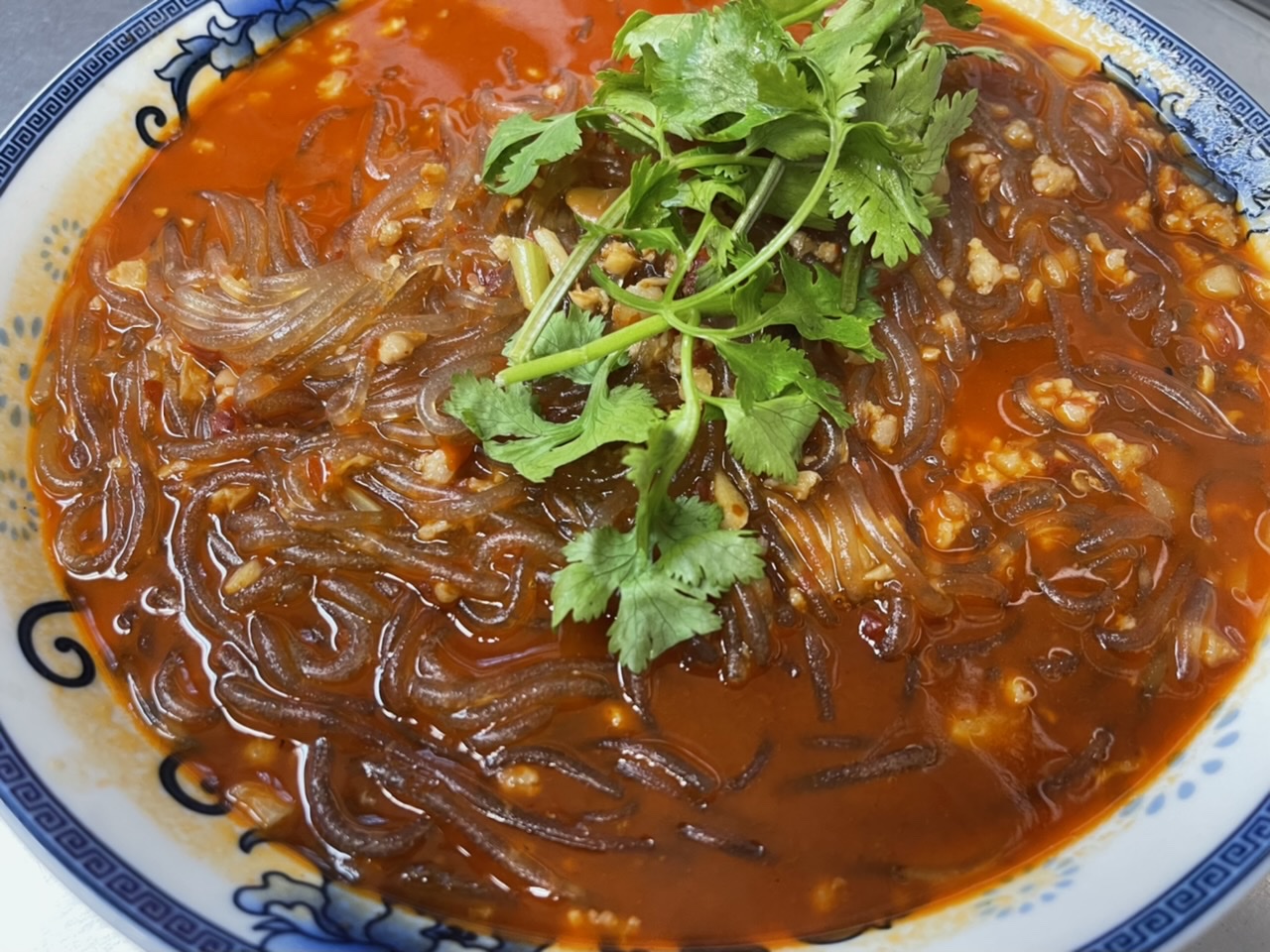 Order P37. Braised Cellophane Noodle with Chili food online from Land Of Plenty store, New York on bringmethat.com