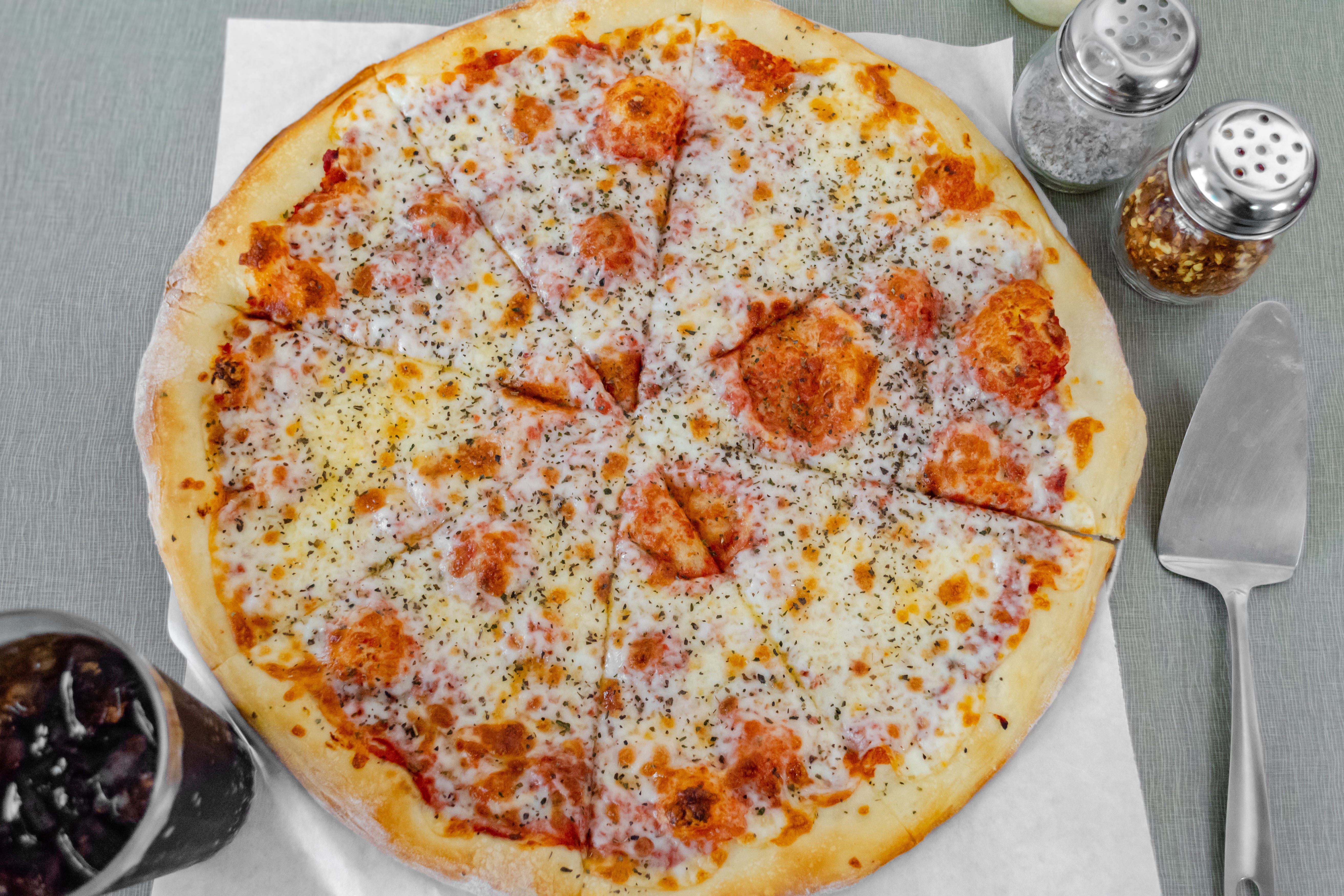 Order Cheese Pizza - Medium 12" (8 Slices) food online from Gold Pan Pizzeria store, Shingle Springs on bringmethat.com